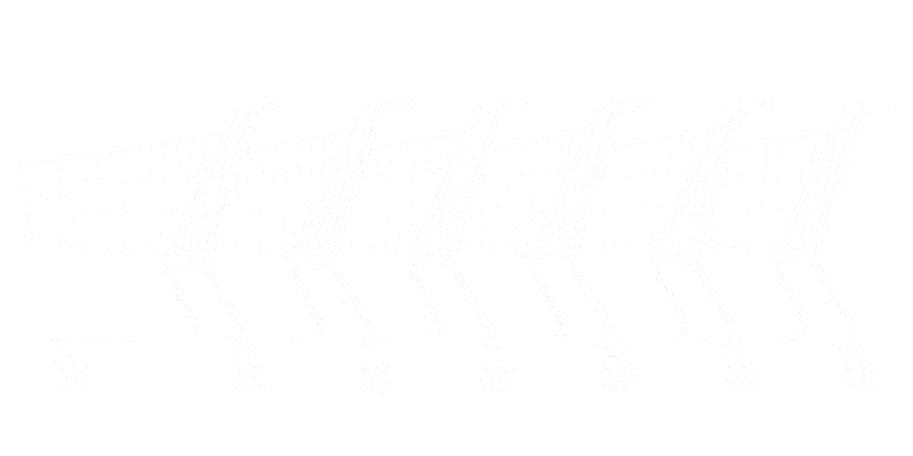 Wózki AVANT ustawione w rzędzie